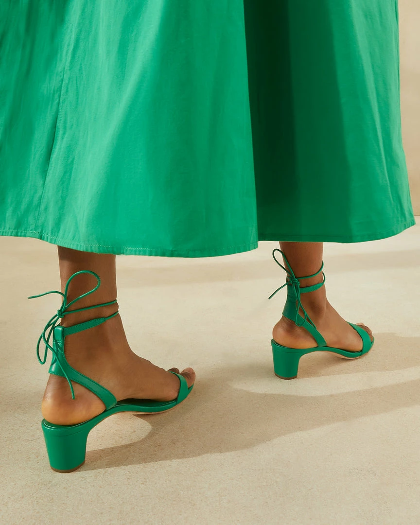 Loeffler Randall Jackie Emerald Mid Heel Sandal 7 Loeffler Randall Jackie Emerald Mid Heel Sandal