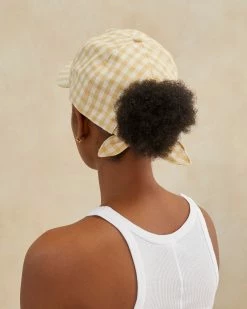 Loeffler Randall New Arrivals Jax Hay Gingham Baseball Cap