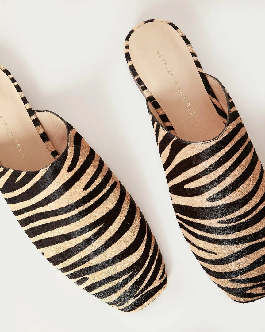 Loeffler Randall Jori Zebra Flat Mule 5 Loeffler Randall Jori Zebra Flat Mule