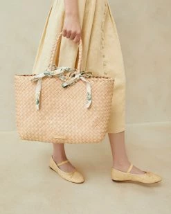 Loeffler Randall Kacey Sand/Nova Floral Tote
