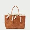 Loeffler Randall New Arrivals Kacey Timber/Cream Gingham Tote 1 Loeffler Randall New Arrivals Kacey Timber/Cream Gingham Tote