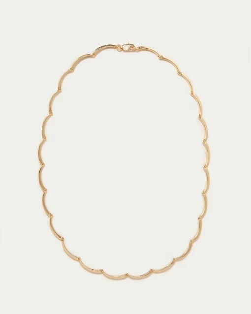 Loeffler Randall Karolina Gold Scalloped Necklace Accessories