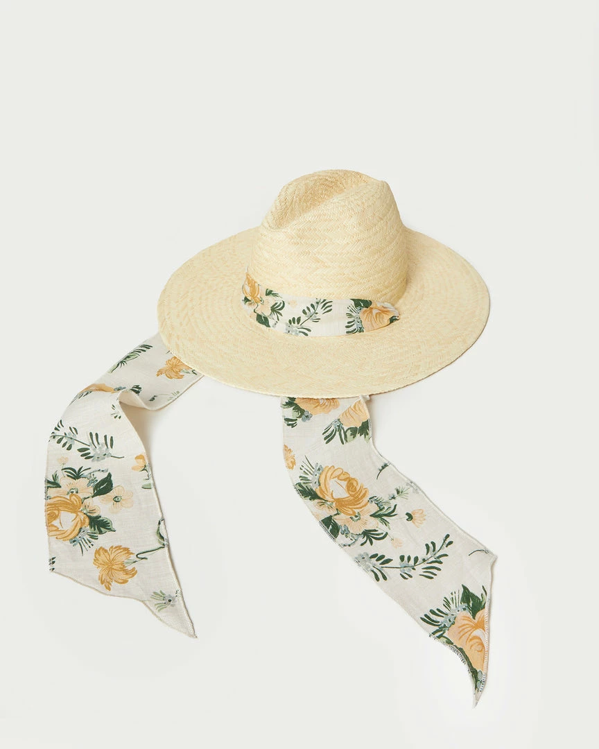 Loeffler Randall New Arrivals Kinsey Natural/Nova Floral Hat 3 Loeffler Randall New Arrivals Kinsey Natural/Nova Floral Hat