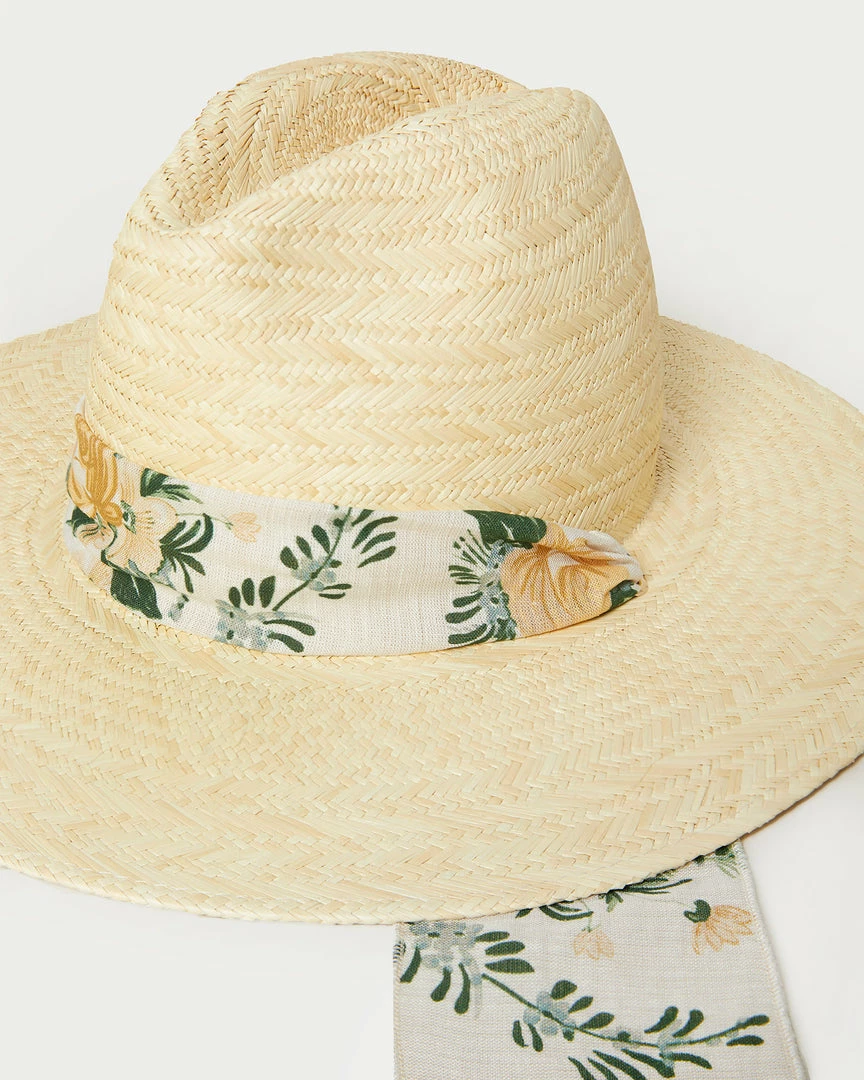 Loeffler Randall New Arrivals Kinsey Natural/Nova Floral Hat 4 Loeffler Randall New Arrivals Kinsey Natural/Nova Floral Hat