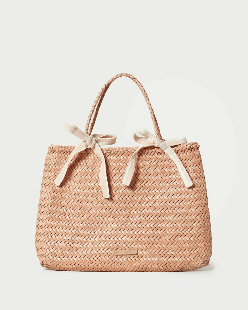 Loeffler Randall New Arrivals Knox Natural/Blush Woven Tote 3 Loeffler Randall New Arrivals Knox Natural/Blush Woven Tote