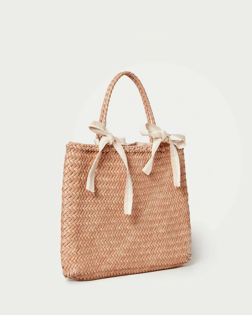 Loeffler Randall New Arrivals Knox Natural/Blush Woven Tote 4 Loeffler Randall New Arrivals Knox Natural/Blush Woven Tote