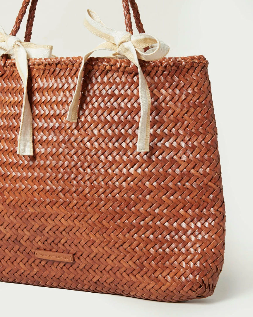 Loeffler Randall New Arrivals Knox Timber/Brown Woven Tote 5 Loeffler Randall New Arrivals Knox Timber/Brown Woven Tote