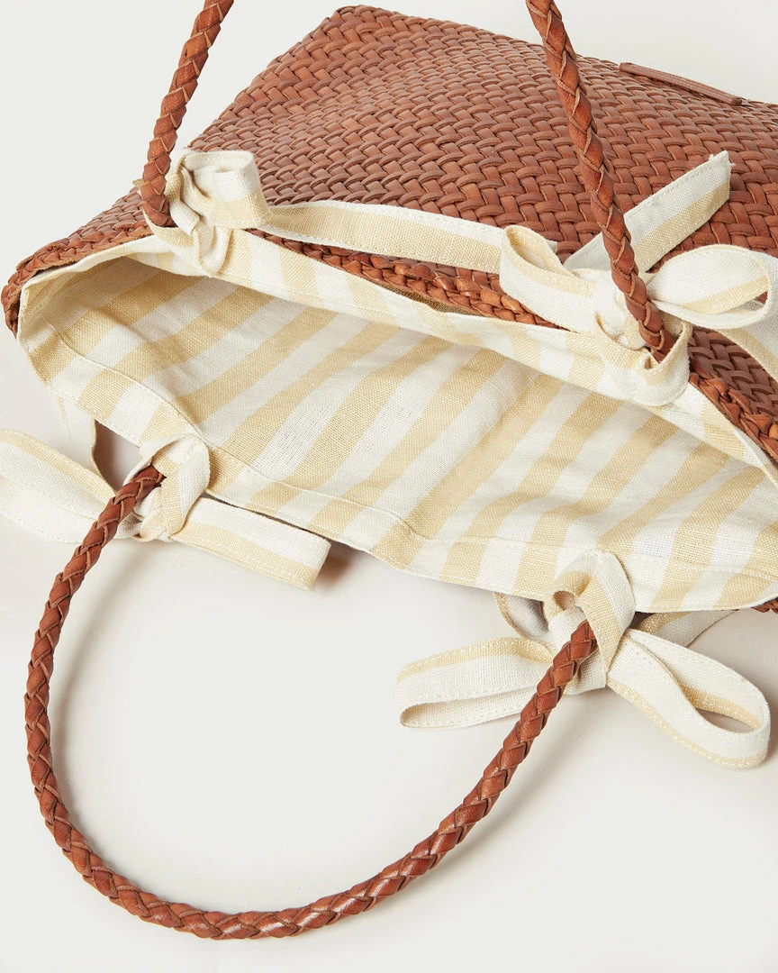 Loeffler Randall New Arrivals Knox Timber/Brown Woven Tote 6 Loeffler Randall New Arrivals Knox Timber/Brown Woven Tote