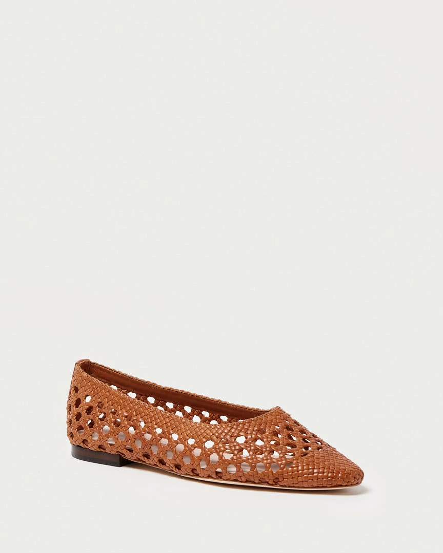 Loeffler Randall Landry Timber Brown Woven Flat New Arrivals 3 Loeffler Randall Landry Timber Brown Woven Flat New Arrivals