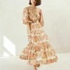 Loeffler Randall New Arrivals Laramie Multi Floral Tiered Skirt