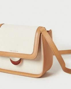 Loeffler Randall New Arrivals Lennox Natural Mini Flap Crossbody