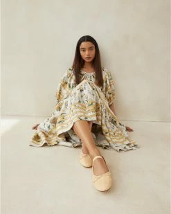 Loeffler Randall New Arrivals Leonie Natural Ballet Flat