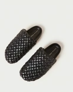 Loeffler Randall Sale Levi Black Woven Slide