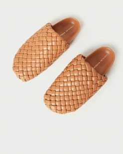 Loeffler Randall Levi Dark Sand Woven Slide Sale