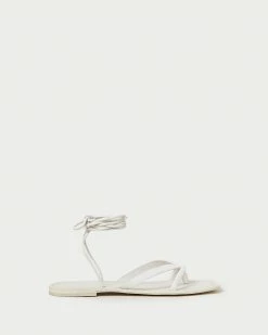 Loeffler Randall Lilla White Thong Wrap Sandal New Arrivals
