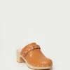 Loeffler Randall Lupa Cognac Mid Heel Clog New Arrivals