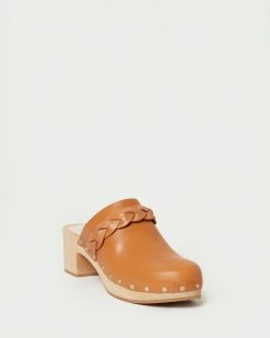 Loeffler Randall Lupa Cognac Mid Heel Clog New Arrivals