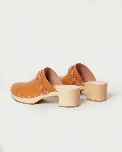 Loeffler Randall Lupa Cognac Mid Heel Clog New Arrivals