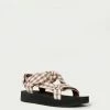 Loeffler Randall Maisie Brown Gingham Sport Sandal