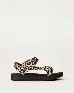 Loeffler Randall Footwear Maisie Leopard Sport Sandal