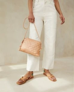 Loeffler Randall Mallory Natural Woven Crossbody New Arrivals