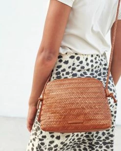 Loeffler Randall Mallory Timber Brown Woven Crossbody 7 Loeffler Randall Mallory Timber Brown Woven Crossbody