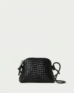 Loeffler Randall Marybeth Black Mini Woven Crossbody