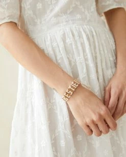 Loeffler Randall Accessories Mayan Hands Khaki Bestie Bracelet