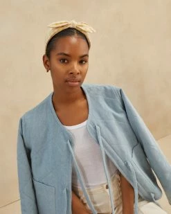 Loeffler Randall New Arrivals Meadow Hay Gingham Bow Headband