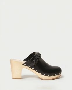 Loeffler Randall New Arrivals Merrill Black Heeled Braid Clog