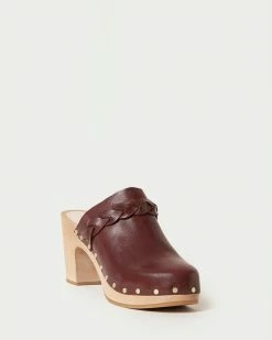 Loeffler Randall Merrill Espresso Heeled Braid Clog