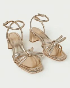 Loeffler Randall Mikel Champagne Bow Mid-Heel Sandal New Arrivals 9 Loeffler Randall Mikel Champagne Bow Mid-Heel Sandal New Arrivals