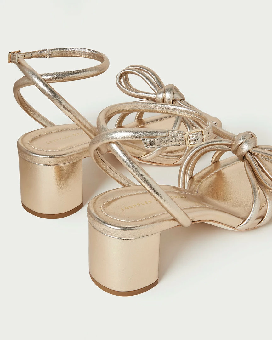 Loeffler Randall Mikel Champagne Bow Mid-Heel Sandal New Arrivals 6 Loeffler Randall Mikel Champagne Bow Mid-Heel Sandal New Arrivals