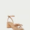 Loeffler Randall New Arrivals Mikel Dune Bow Mid-Heel Sandal