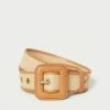 Loeffler Randall Mirren Natural/Honey Belt