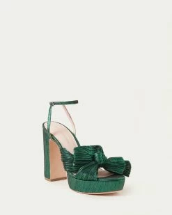 Loeffler Randall Natalia Emerald Platform Bow Heel