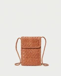 Loeffler Randall Nora Timber Woven Phone Crossbody