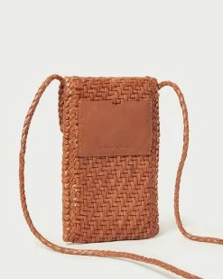 Loeffler Randall Nora Timber Woven Phone Crossbody