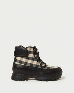 Loeffler Randall New Arrivals Owen Gingham Hiking Boot