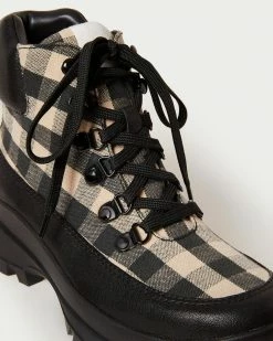 Loeffler Randall New Arrivals Owen Gingham Hiking Boot