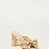 Loeffler Randall Penny Gold Pleated Bow Heel 2 Loeffler Randall Penny Gold Pleated Bow Heel