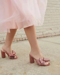 Loeffler Randall Penny Rose Pleated Bow Heel