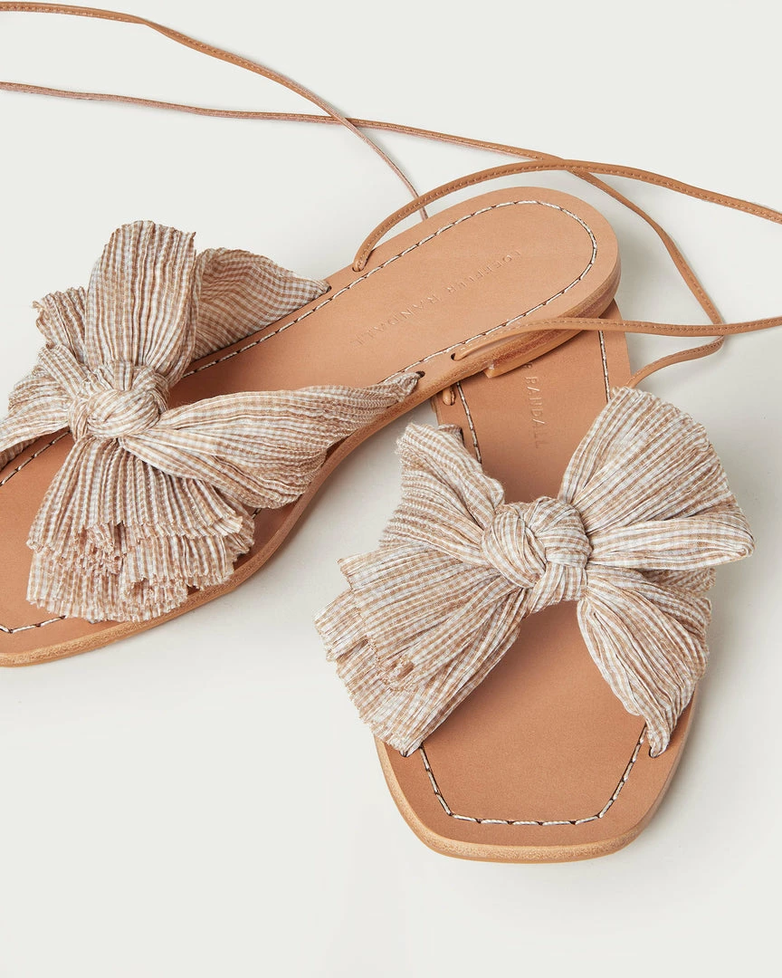 Loeffler Randall Peony Gingham Pleated Bow Slide 5 Loeffler Randall Peony Gingham Pleated Bow Slide