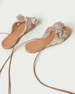 Loeffler Randall Peony Gingham Pleated Bow Slide 10 Loeffler Randall Peony Gingham Pleated Bow Slide