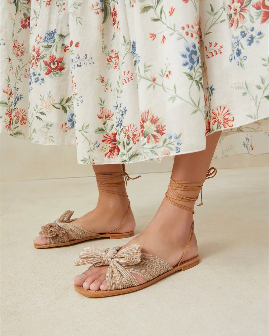 Loeffler Randall Peony Gingham Pleated Bow Slide 7 Loeffler Randall Peony Gingham Pleated Bow Slide