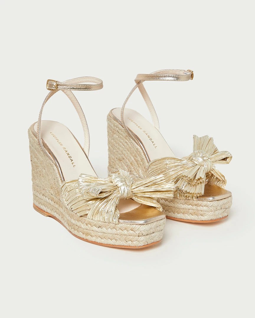Loeffler Randall Peri Gold Pleated Wedge Espadrille New Arrivals 5 Loeffler Randall Peri Gold Pleated Wedge Espadrille New Arrivals