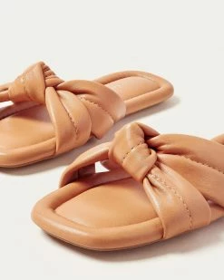Loeffler Randall Polly Caramel Puffy Knot Sandal New Arrivals