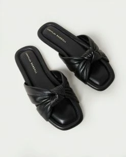 Loeffler Randall New Arrivals Polly Black Puffy Knot Sandal