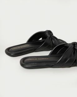 Loeffler Randall New Arrivals Polly Black Puffy Knot Sandal