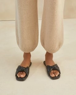 Loeffler Randall New Arrivals Polly Black Puffy Knot Sandal